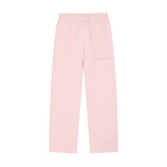 Solid Color Straight-Leg Sweatpants