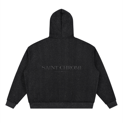Unisex Sparkles Full Zip Boxy Hoodie