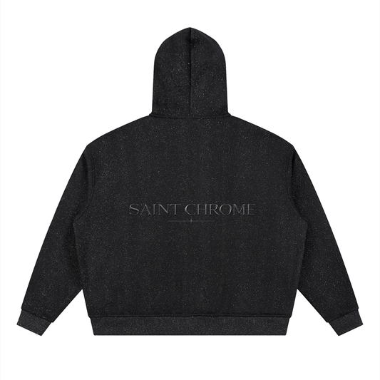 Unisex Sparkles Full Zip Boxy Hoodie